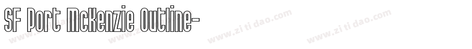 SF Port McKenzie Outline字体转换